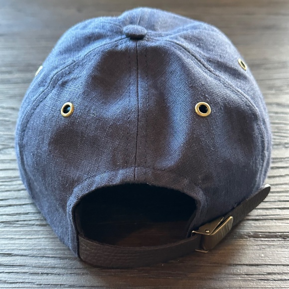 octobre Chase Linen Cap Navy - Size TU - Picture 2 of 3